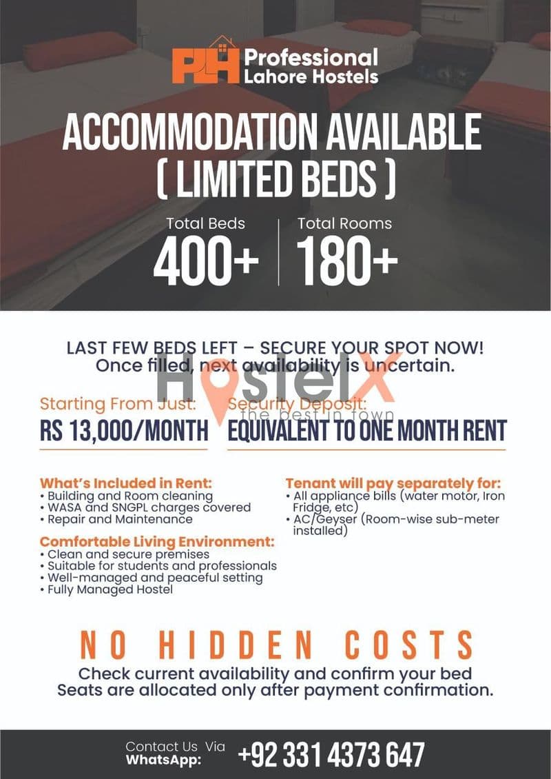 Professional Lahore Hostels